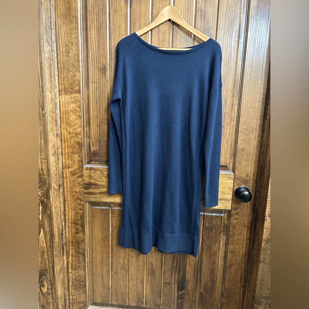 Navy Merino Wool-blend Banana Republic Sweater Dress, Sz M